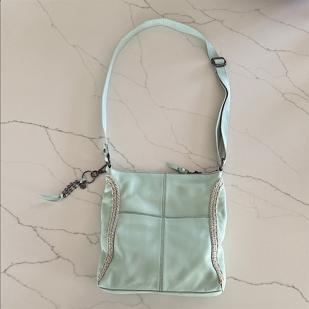 The Sak Soft Mint Leather Crossbody Bag